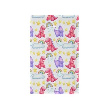 Imagem de SEHANY Capa de parede de tomada dupla de dinossauro engraçado, tamanho padrão e à prova de calor, placas decorativas para decoração de escritório doméstico (11,5 cm x 7 cm)