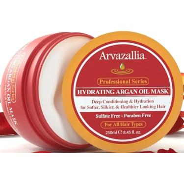 Imagem de Arvazalllia Máscara Hidratante com Óleo de Argan – Hidratação Profunda, Brilho e Maciez para Todos os Tipos de Cabelo – 250ml
