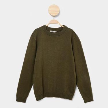 Imagem de Blusa Manga Longa Infantil Hering Poleron Menino, Verde, 6A