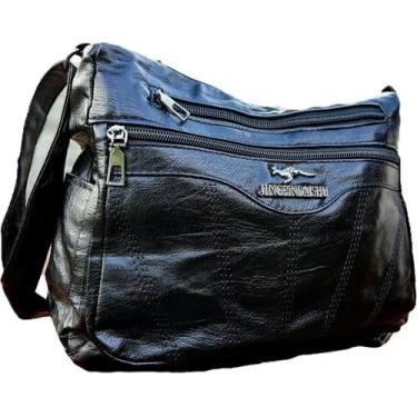 Imagem de Bolsa Feminina Pequena Tote De Ombro Transversal Elegante Luxo Preta -