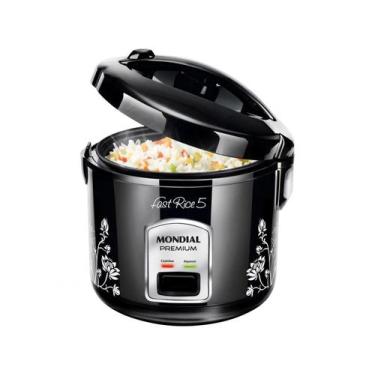 Imagem de Panela Elétrica Mondial NPE-08-5X Arrozeira Fast Rice5 110V, Preto, 11