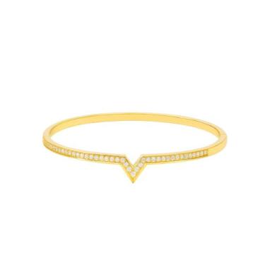 Imagem de Bracelete Inspiração V - Banhado em Ouro 18k - Tri Gata Semijoias