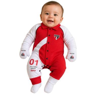 Imagem de Macacão Bebê Goleiro São Paulo Revedor, P, Branco
