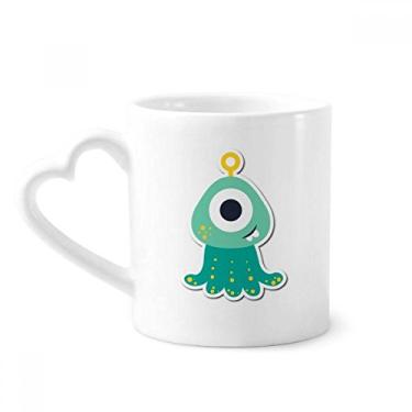 Imagem de Caneca de monstro do universo e alienígena Cyclops café cerâmica copo de coração de vidro