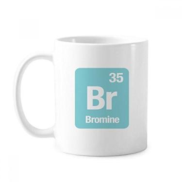 Imagem de Br Bromine Chemical Element Caneca cerâmica cerâmica café porcelana xícara louça