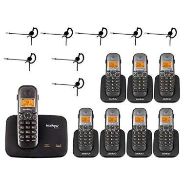 Imagem de Telefone sem fio TS 5150 + 7 Ramal TS 5121 Viva Voz DECT 6.0 Preto + 8 Headset Fone HC 10 Intelbras