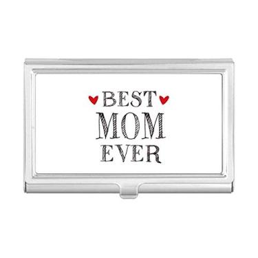 Imagem de Best mom Ever Citação Loved Ones Porta-cartões de visita Carteira de bolso