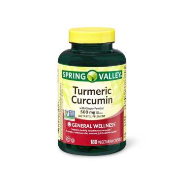 Imagem de TURMERIC CURCUMIN 500mg - 180un - SPRING VALLEY