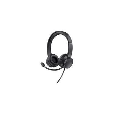 Imagem de Headset Trust Ayda, Microfone Rebatível, Design Leve, Para PC, Conexão USB, Preto - 25088