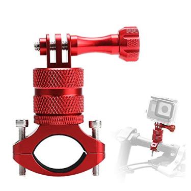 Imagem de ParaPace Suporte de bicicleta de montanha para GoPro Hero 13/12/11/10/9/8/7/6/5/4/3+, suporte de guidão de bicicleta de alumínio com rotação de 360 graus, ajustador de rack de bicicleta para câmera de