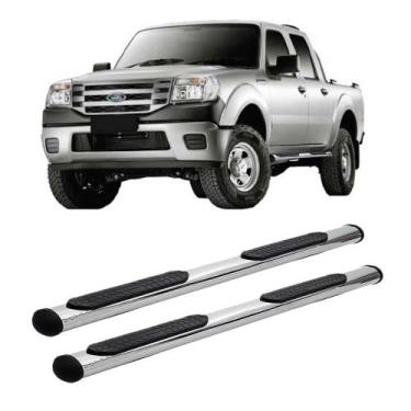 Imagem de Estribo Ranger 1998 A 2012 Cabine Dupla Cromado - SOLAR