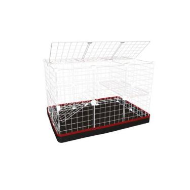 Imagem de Cercado Aramado Coelho Porquinho da Índia 2 Andares com Rampa 60x90x60