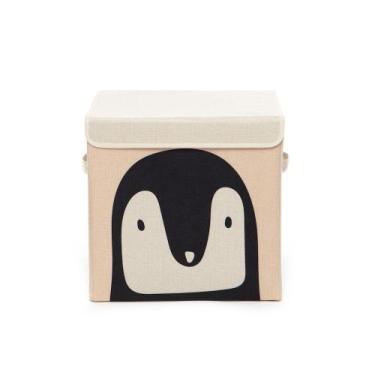 Imagem de Caixa Organizadora Infantil Com Tampa - Pinguim - Dolce Home, pinguim