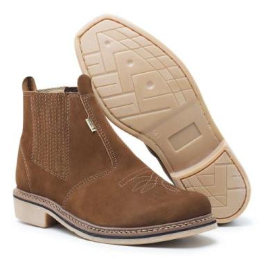 Imagem de Bota Country Texana Montaria Rodeio Bico Quadrado Cano Curto - NewComf