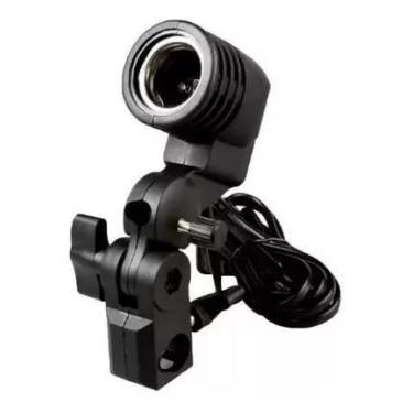 Imagem de uporte E-27 P/ Iluminador E Sombrinha C/ Soquete Cor da estrutura Pret