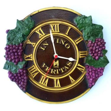 Imagem de Relógio Decorativo de Parede - Adega In Vino 713 - Karin Grace, único