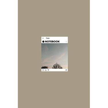 Imagem de Notebook: lined Journal- Instagram Design - Large (6 x 9 inches) - 101 Pages –Sand Brown: Composition Book Perfect bound, Soft Cover - Minimal style