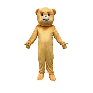 Imagem de To.beone Fantasia de mascote de ursinho de pelúcia para festa de Natal para adultos