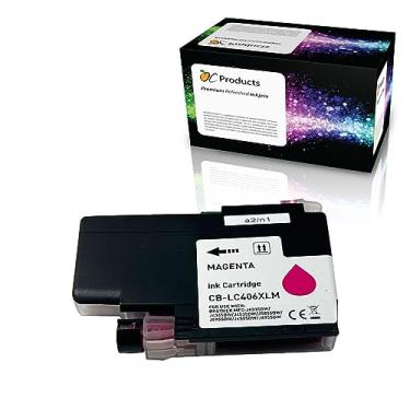 Imagem de Cartucho de tinta compatível OCProducts para Brother LC406XL Magenta para MFC-J4335DW MFC-J4345DW MFC-J4535DW MFC-J5855DW MFC-J5955DW MFC-J6555DW MFC-J6955DW MFC-J6955DW