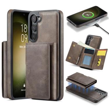 Imagem de Asuwish Capa de celular para Samsung Galaxy S23 5G carteira magnética destacável com carregamento sem fio e bloqueio RFID suporte para cartão de crédito S 23 23S GS23 G5 SM-S911U 15.5 cm mulheres