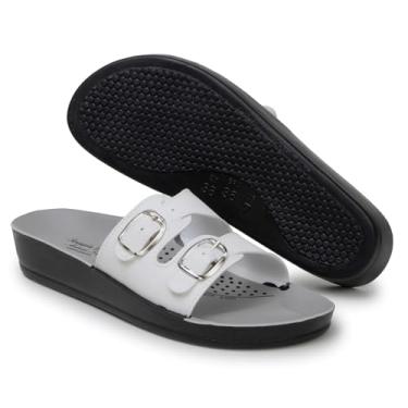Imagem de Sandália Ortopédica Feminina extremo Conforto p/gravidas idoso Original Terapia dos pés (BRANCO, BR, Adulto, Numérico, 33)