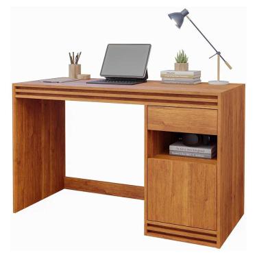 Imagem de Mesa Escrivaninha com Gaveta Para Escritorio Notebook Pc 1,20m Cinamomo - Mila Permobili