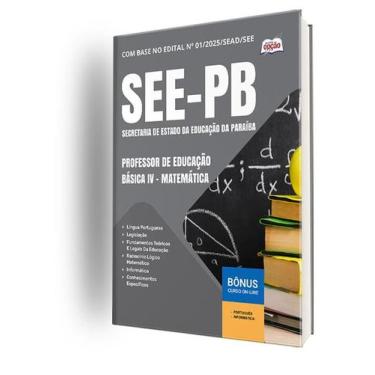 Imagem de Apostila SEE-PB  - Professor de Educação Básica IV - Matemática - Apos