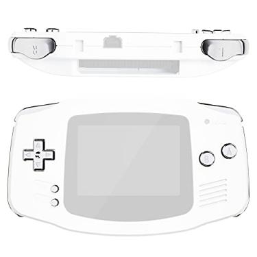 Imagem de eXtremeRate Conjunto completo de botões de substituição em prata cromado para Gameboy Advance GBA – Console de jogos portátil não incluído