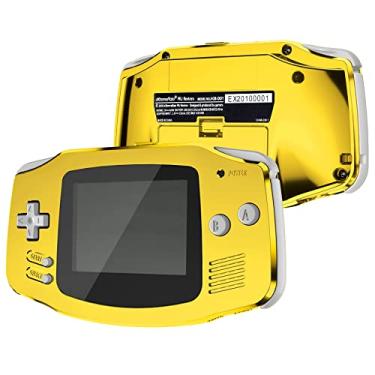 Imagem de IPS Ready Upgrade eXtremeRate Capa de reposição para GBA cromado brilhante dourado cromado com botões para Gameboy Advance – Compatível com IPS e LCD padrão – Console e tela IPS não incluídos
