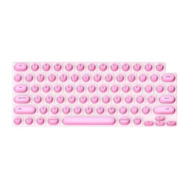 Imagem de AsrMyjcx Capa do teclado para unhas longas, silicone para notebook para filmes de teclado resistente a unhas levantadas para digitar jogos, Rosa
