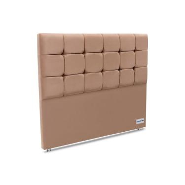 Imagem de Cabeceira Cama Box Estofada Queen Piave Veluto Suede Bege - Ortobom