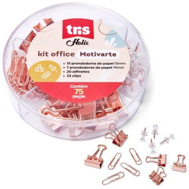 Imagem de Kit Multi Set Offiice Holic Motivarte Rosé 75 Uni. - Tris