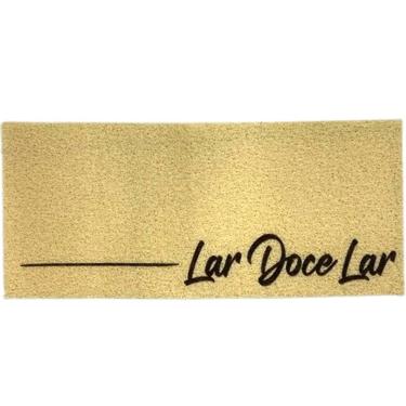 Imagem de Tapete Capacho Para Porta Vinil 30x70cm Lar Doce Lar Line