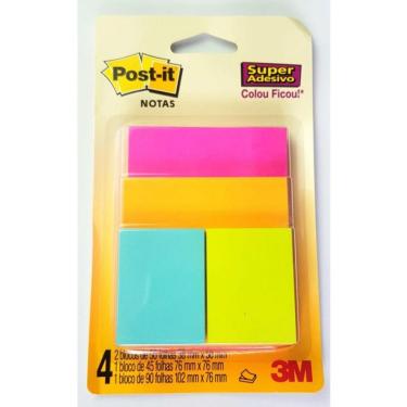 Imagem de Post-it 3m Misto Cascata 4 Blocos
