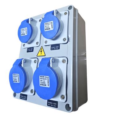 Imagem de Quadro Sobrepor C/ Tomada Industrial 2xN3046 2xN4049 IP-44 Cód. S231112 – Steck