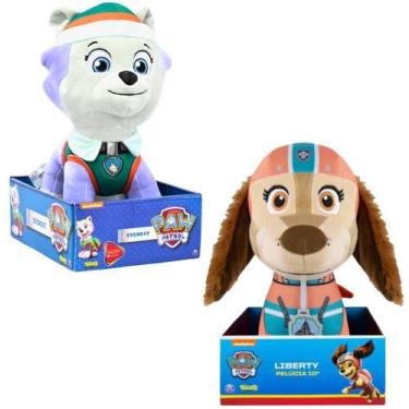 Imagem de Kit Pelucia Patrulha Canina Everest e Liberty 30 cm Original - Sunny