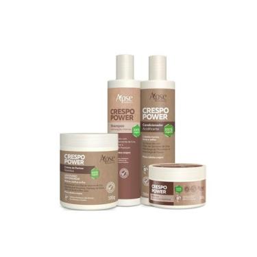 Imagem de Kit Apice Shampoo, Condicionador, Máscara E Creme De Pentear Crespo Po