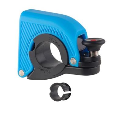 Imagem de IEUDNS Campainha de bicicleta para guidão de 22,2/25,4/31,8 mm, alarme de aviso, campainha de bicicleta com som alto para crianças, adultos, homens, Azul