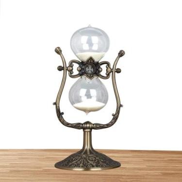 Imagem de Temporizador de ampulheta NIUASH, 15 minutos, decoração de casa vintag