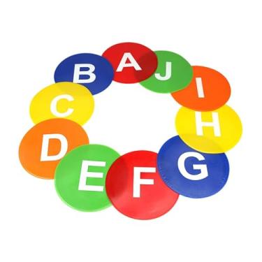 Imagem de simhoa 10 Peças de Marcadores de 9,06 Polegadas, Pontos Redondos para Piso, para Futebol, Academia, Basquete