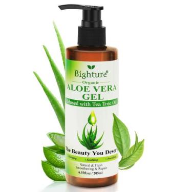 Imagem de Gel de Aloe Vera BIGHTURE orgânico com óleo de melaleuca 200mL
