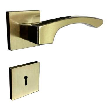 Imagem de Fechadura Onix Interna Roseta Latonado Oxidado 55mm União Mundial - Un