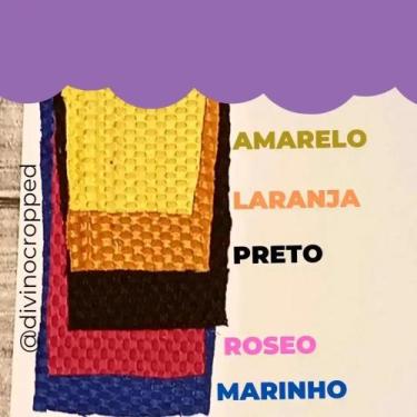 Imagem de Cropped com bojo e Argola - Divino cropped, Amarelo, veste até o numer