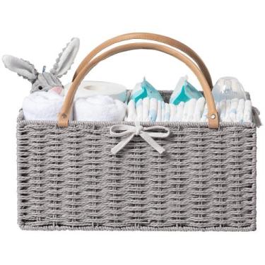 Imagem de Organizador portátil de fraldas para bebês Caddy HBlife 38x25x18 cm