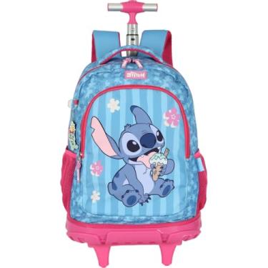 Imagem de Mochila com Rodinha, Luxcel, Stitch, Pink, G