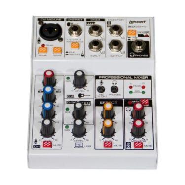 Imagem de Mesa de Som 4 Canais, Efeitos/Interface - REC 4 - Lexsen