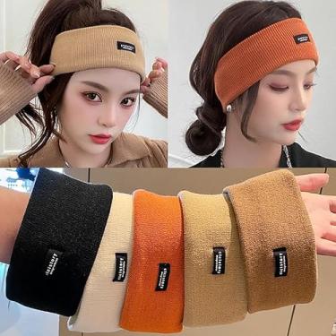 Imagem de Bandanas para mulheres – Faixas esportivas elásticas para cabelo feminino, faixas de cabeça macias antiderrapantes para mulheres, para treino, ioga, corrida, esportes, acessórios de cabelo modernos