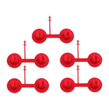 Imagem de XLWLLNJ Conjunto de 5 Bicos de Espuma de Poliuretano Pequenos Vermelhos para Preenchimento de Lacunas em Construção e Isolamento, Pontas de Reposição de
