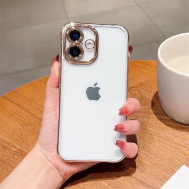 Imagem de HTVJFX Para 14 Câmeras Proteção de Lente Revestimento de Canto de Airbag Transparente Capa de PC Rígido (para 14/branco)