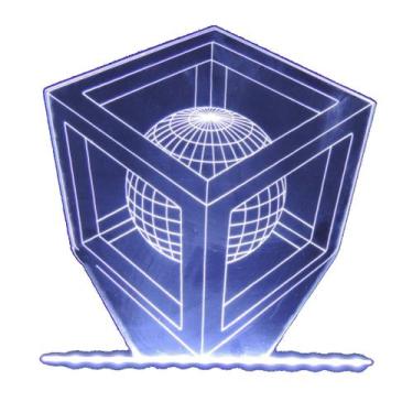 Imagem de Luminaria LED - Cubo Esfera 3D - Persona Store